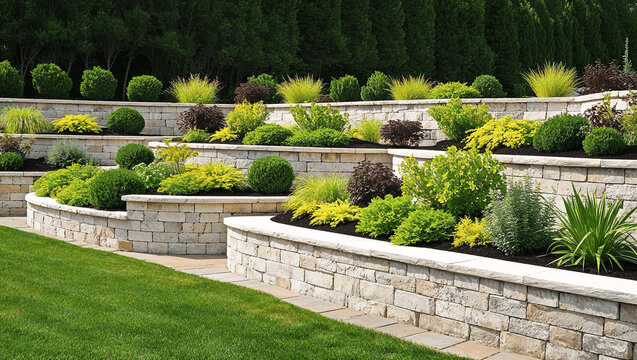 RETAINING WALLS & LANDSCAPING